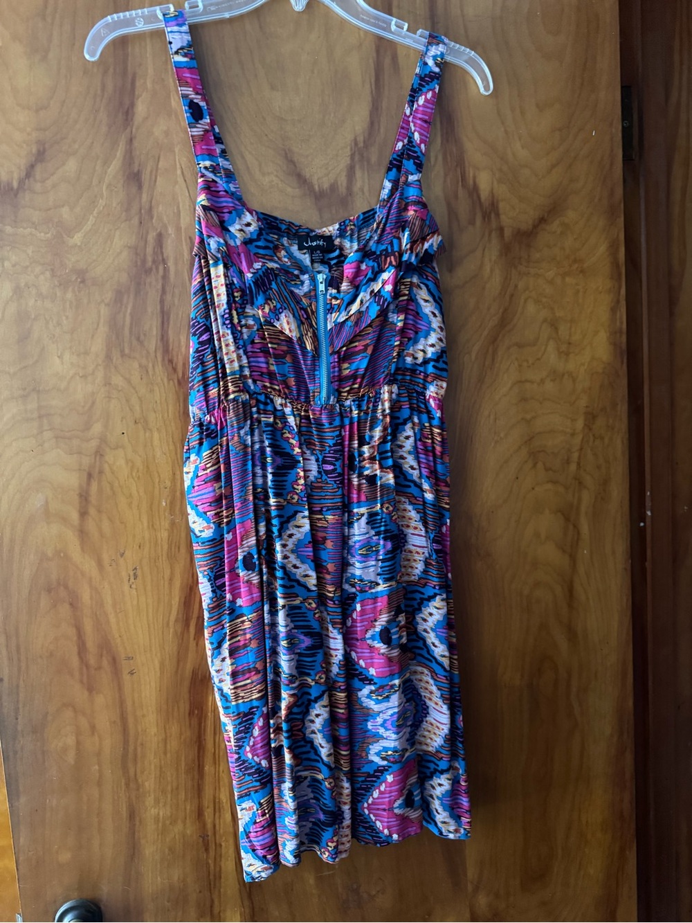 Justify Multicolor Printed Mini Dress - Blue, Pink, Purple